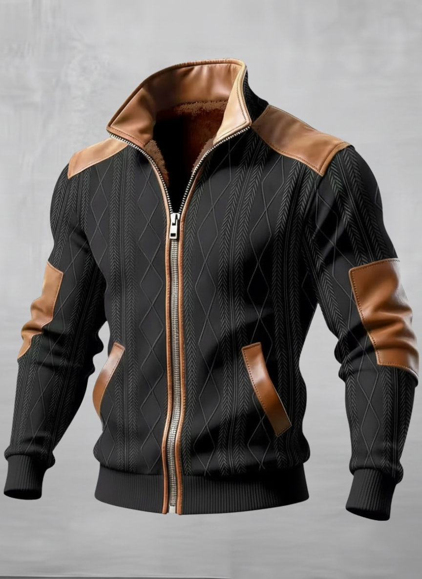Men's Leather Jacket - Sjajeli